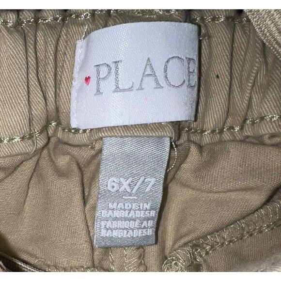 Girls Children's Place Chino Shorts - BISQUIT (6X/7) - Picture 3 of 4